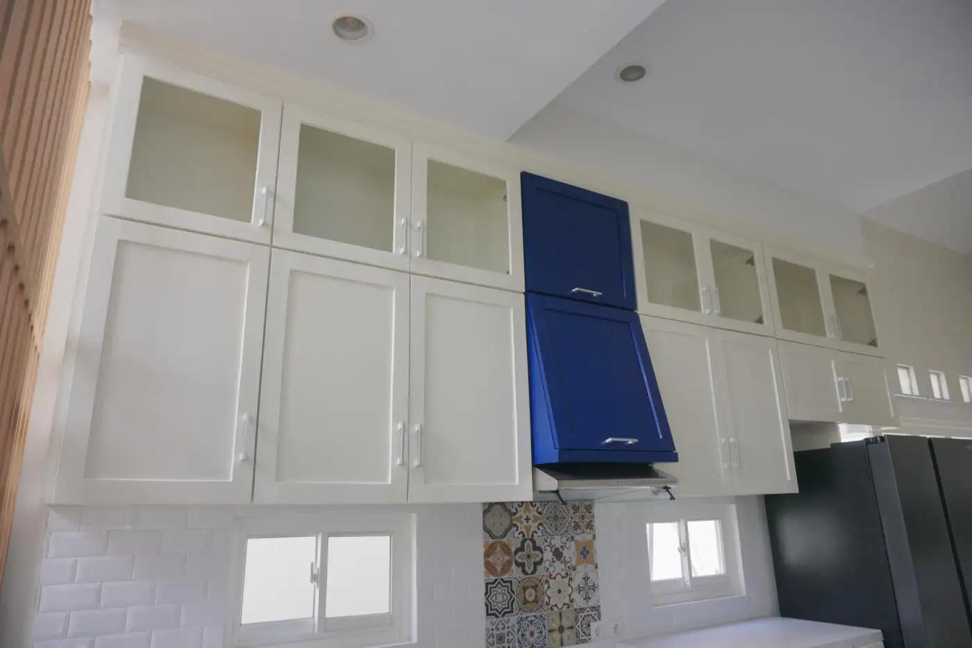 A coordinated fitting team finishing a new bathroom installation